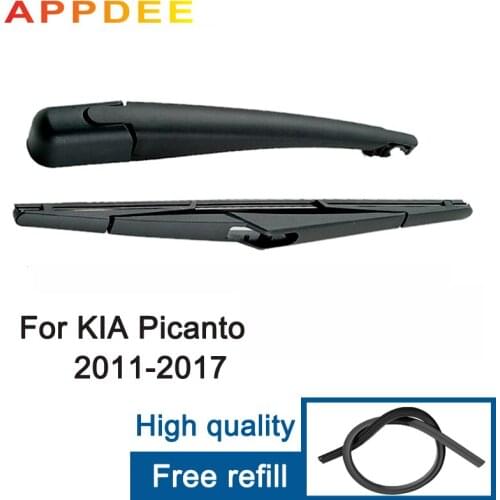 APPDEE Wiper 12" Rear Wiper Blade & Arm Set Kit For KIA Picanto hatchback MK2 2011- 2014 2015 2016 2017 Windshield Windscreen