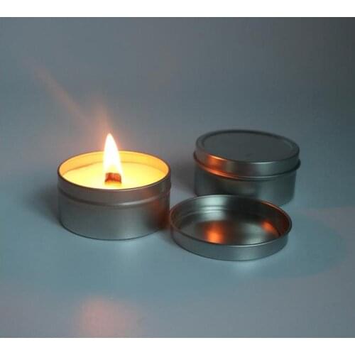 Soy Wax Candle Natural Plant Eco Friendly Bougie With Scented Tinplate Cans Package Candles Pollution Free SN3570