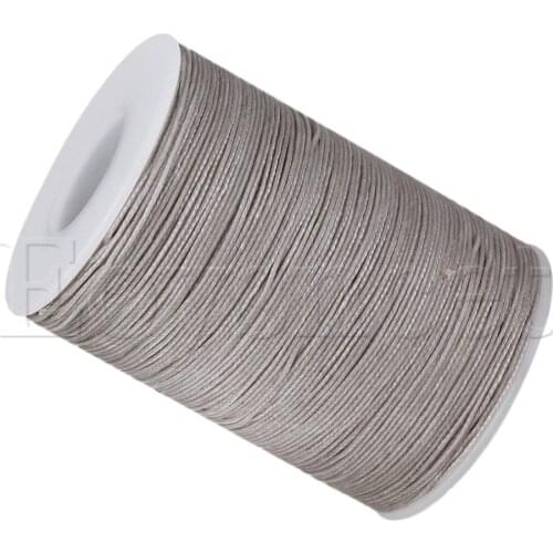 Light Gray 0.5mm Wax Polyester Twisted Cord Leather Sewing String Line