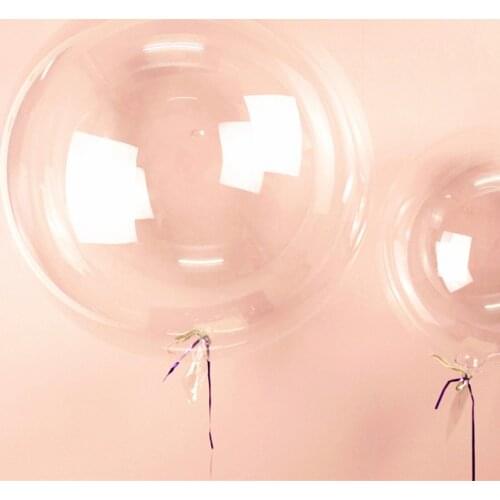 20 inch Clear PVC Balloon Big Elasticity Wedding Decoration Balloons Inflatable Helium Air Ball Birthday Party Balloons Kids Toy