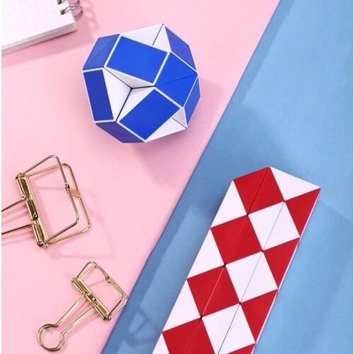 1pcs Splicing Stress Relief Cube Stress Reliever Fun Toys Stress Rainbow Strange Shape Puzzles