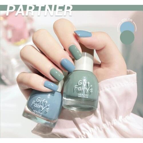 10ml Nail Polish Baking-Free Water-Based Multiple Colors Matte Solid Color Hybrid Varnish Manicure Lacquer for Female