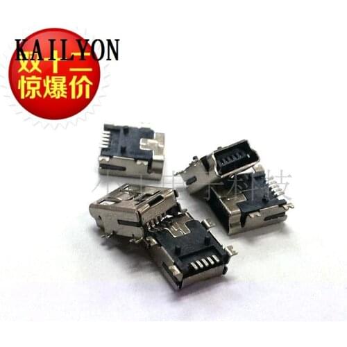 100pcs Patch type USB, MINI4 feet, fully attached to the mother seat, mini 5P interface, miniusbMP3 data charging socket