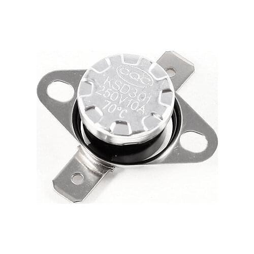 70C NC Temperature Control Switch Thermostat Auto Reset 2-Terminal KSD301