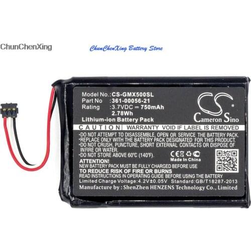 Cameron Sino 750mAh Battery 361-00056-21 for Garmin 010-01531-00, Driveluxe 50 LMTHD