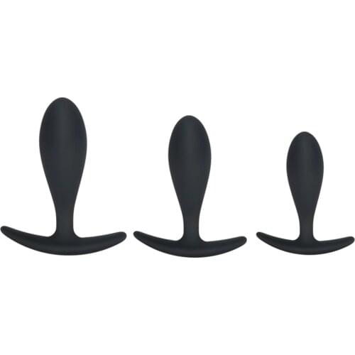 3 Size Safe Silicone Butt Anal Plug Dilator Stimulator Massager Stopper Adult Sex Toys Shop For Women Men Erotic Masturbator