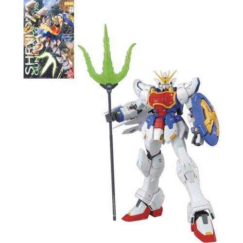 BANDAI MG 1/100 Shenlong Gundam XXXG-01S EW Model Kids Assembled Toy Robot Anime Action Figure Collections Puzzle Gifts For Boys