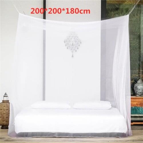 Large Portable Square Foldable Mosquito net Control Mosquito Net Lightweight Outdoor White Mesh Camping Tent Sleeping Summer