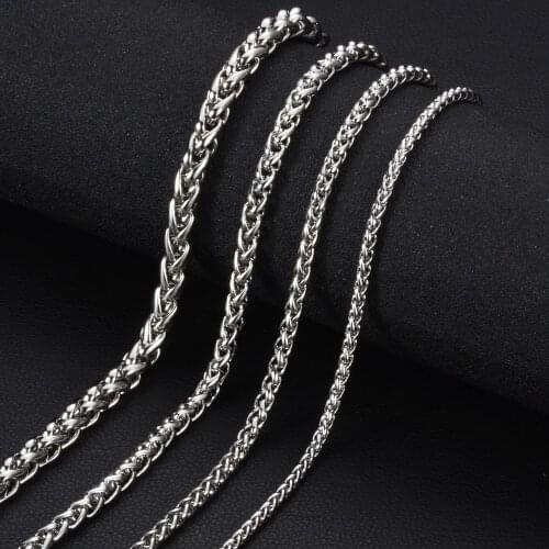 10pcs/lot 316 Stainless Steel Necklace and Bracelet Chain Handmade Jewelry Multi Sizes with Lobster Claw Clasps S-004*10