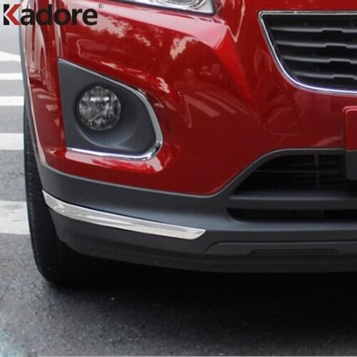 For Chevrolet Trax 2014-2016 2017 2018 Chrome Car Front Rear Bumper Protector Trim Strip Decoration Cover Exterior Accessories