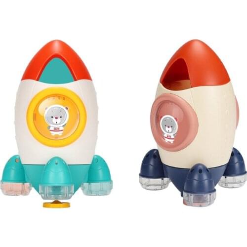 J60B Bath Toy Water Jet Rocket Sprinkler Motivate Interests Toddlers Bathtub Spray