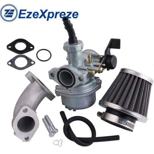 Motorcycle Engine PZ22 PZ20 Carburetor For 110CC 125cc Dirt/Pit Bikes Mikuni Intake Pipe Pit KAYO Apollo Bosuer