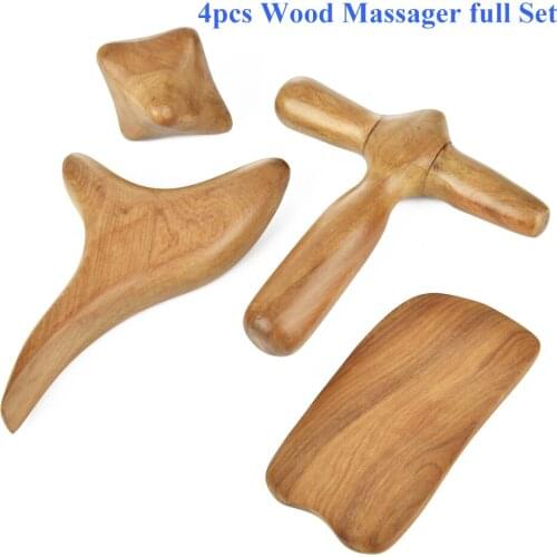 Sandal Wood Body Foot Massage Acupuncture And Acupressure Thai Massager Roller Therapy Meridian Waste Lymphatic Drainage
