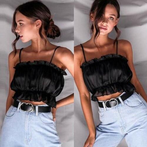 Fashion Women Summer Casual Top Vest Sleeveless Sexy Crop Tops T Shirt