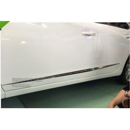 Stainless steel side body side door molding cover trim for 2014 Mazda 6 ATENZA