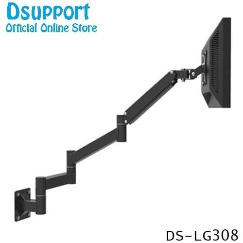 LG308 13"-21" LCD TV Wall Mount Ultra-long Arm Monitor Holder Display Mechanical Arm Lengthened Rack Holder