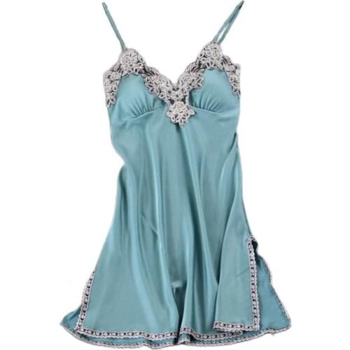 New Fashion Nightdress Backless Slit Hem Women Sexy Sleepwear Women Dress for Summer пижама женская