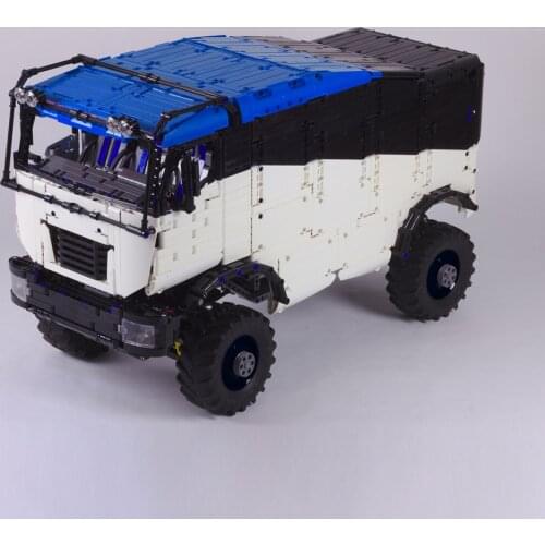 New Technology Building Block RC Cross Country Truck Dakar Truck Assembly Remote Control High Difficulty Toy Boy Gift