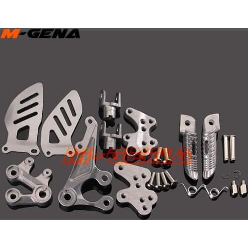 Front Footpegs Foot Pegs Footrest Pedals Bracket For GSXR1000 GSX-R1000 GSX1000R K5 K7 2005 2006 2007 2008 05 06 07 08