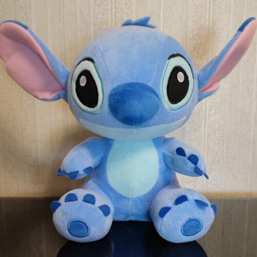 Disney Cartoon Blue Pink Stitch Plush Dolls Anime Toys Lilo and Stitch 25CM Stich Plush Stuffed Toys Christmas Gifts for Kids