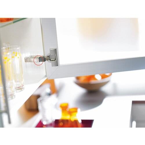 Straight Arm Full Overlay Hinge for Doors Nickel Finish Automatically Adjust Stainless Steel xobw