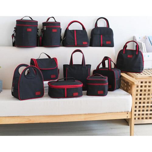 Thermal Lunch Bag Women Portable Insulated Cooler Bento Tote Family Travel Picnic Drink Fruit Food Fresh Organizer Accessories