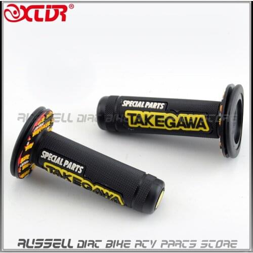 Universal HANDLE TAKEGAWA Hand GRIP 7/8" Handlebar Motorcycle Special Parts For Pitpro Thumpstar Dirt Pit PRO Trail Bike Yellow