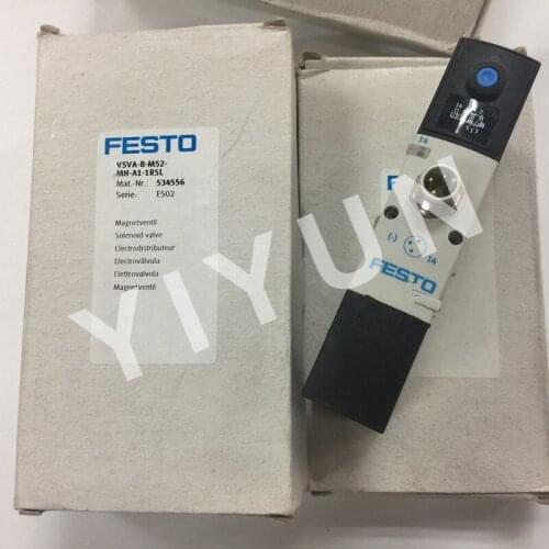VSVA-B-B52-H-A1-1R5L 534557 VSVA-B-M52-MH-A1-1R5L 534556 VSVA-B-P53E-H-A1-1R5L 534560 FESTO Solenoid valve