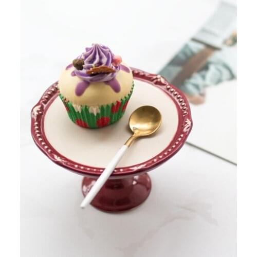 High Stand Cake Plate Jewelry Show Holder Dessert Snack Tray Cake Holder Wedding Party Decor Stand