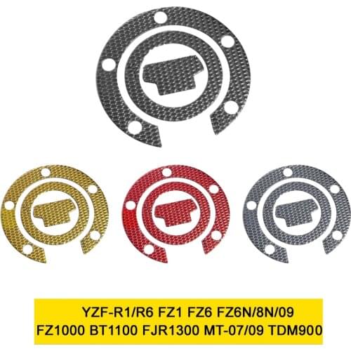 Motor Carbon Gas Oil Cap Tank Pad Protector Sticker For Yamaha R1/R6 FZ1 FZ6 FZ6N/8N/09 FZ1000 BT1100 FJR1300 MT07/09 TDM900