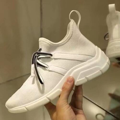 Lace Up Woman Shoes Solid Zapatos De Mujer Ankle Sports Sneakers Round Toe Platform Fashion Shoes Women Casual Ladies Shoes 2020