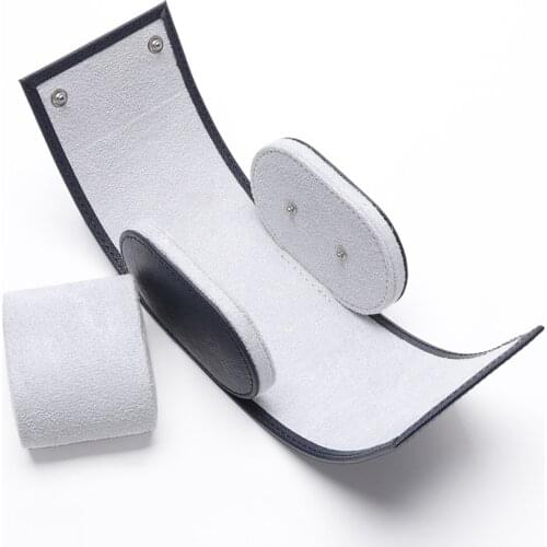 1 Slot Watch Box Novel Pu Leather Slots Flexible Bracket Holder Mechinical Quartz Watch for Business Travel Storage Man