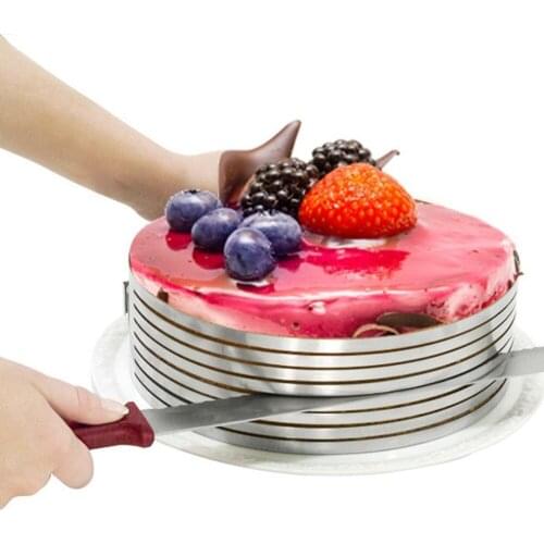 15-20cm Adjustable Cake Slicer Mold Cutter Cake Ring Tools Cake Cutter Round Shape Bread Cake slicer Adjustable Layered