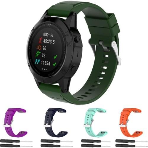 26mm quick fit watch strap for Garmin Fenix 6x 5x plus 3 3HR D2 Bravo smart watch replacement bracelet Silicone sport strap belt