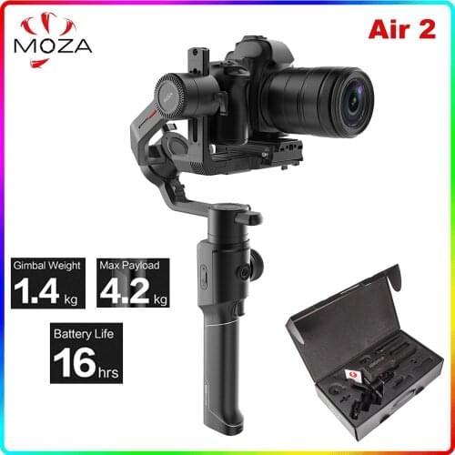 Moza Air 2 Air2 3-Axis Handheld Gimbal Stabilizer Maxload 4.2KG for Sony Canon DSLR OLED Display Smart Time-Lapse Lens Control