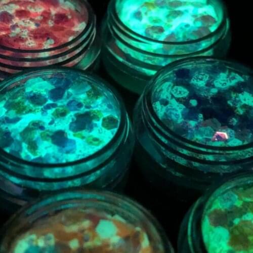 6 Colors Glitter Sequins UV Epoxy Resin Mold Filling Material Nail Art Decoration DIY Crafts Shinning Flakes Filler