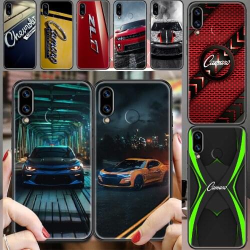 Camaroes Car Logo Phone case For Huawei Honor 6 7 8 9 10 10i 20 A C X Lite Pro Play black trend prime tpu Etui pretty shell soft