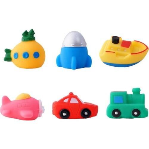 Baby Bath Toy Submarine Car Train Water-sensing Luminous Colorful LED Shower Bathroom Water Toys Kids Cute Flashing Light Toy