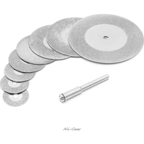 5pcs 16mm Diamonte Cutting Discs & Drill Bit Shank For Rotary Tool Blade