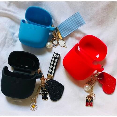 For JBL Club Pro + tws Silicone Protect Non-slip Earphones Case cute with key chain cartoon Cover For JBL Club Pro plus case