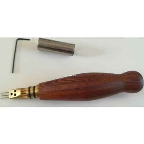 Piano tuning tool to check the piano accessories, tuning tools, pin header, three needles, red wooden handle