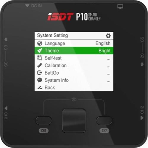 ISDT P10 250WX2 10AX2 DC Dual Channel Smart Charger Discharger for Rc 1-6S Lipo Battery RC Models Racing Drone