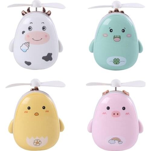 Cosmetic Beauty Mirror USB Charging Mini 2 Blades Fan 2 in 1 Adjustment and Flexible Suitable for Ladies Office Travel