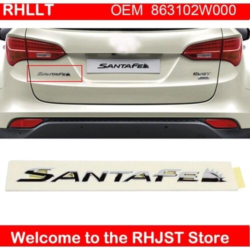LOGO emblem symbol mark for hyundai santafe DM ALL NEW SANTAFE DM 863102W000 SANTA FE Lettering Emblem