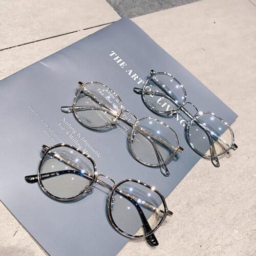 Fashion Women Men Anti Blue Light Round Eyewear Blocking Glasses Optical Spectacle Eyeglass Students Computer Glasses Frame