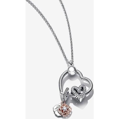 Fashionable new fund restore ancient ways light luo love hanging is acted the role of chain of female clavicle of 925 necklace