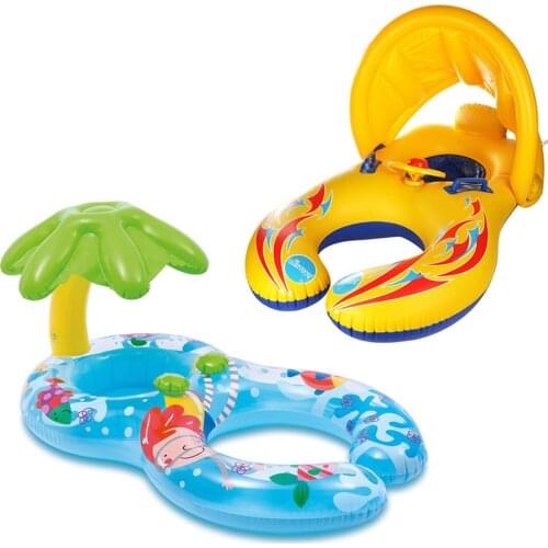 Baby Swimming Ring Mother Child Inflatable Ring Swimming Circle Baby Float Double Swimming Pool Accessories Inflatable Wheels