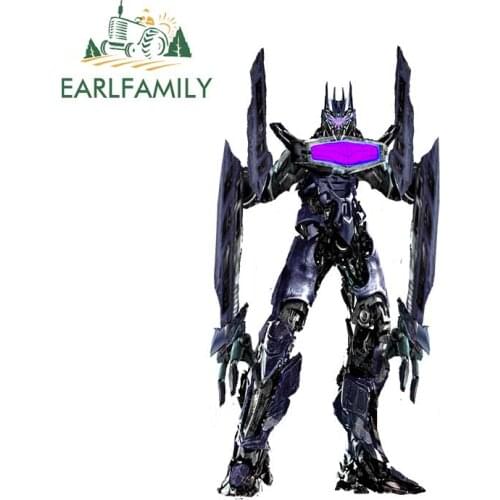 EARLFAMILY 13cm x 6.7cm for Transformers Soundwave Car Truck Decal Bumper Window Fashion DIY 3D VAN Occlusion Scratch Stickers