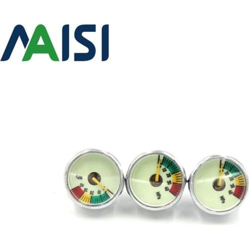 3pc 40mpa/6000psi M10x1 PCP Paintball Airsoft Pneumatics Air Pump Luminous High Pressure Mini Gauge 25mm Airforce Manometre