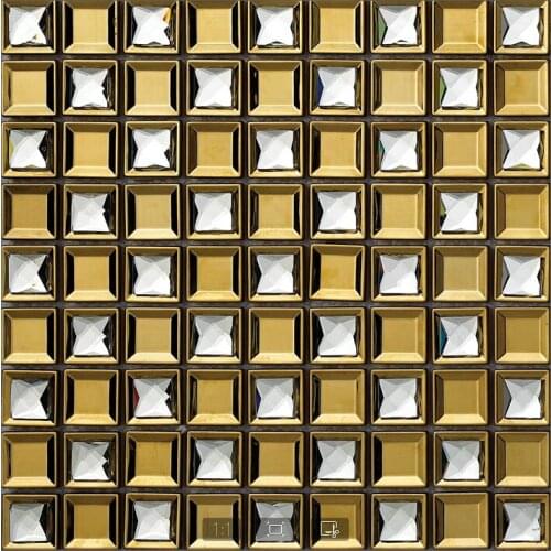 New style stainless steel metal mosaic tile kitchen backsplash bathroom shower background decorative wall bedroom wallpaper